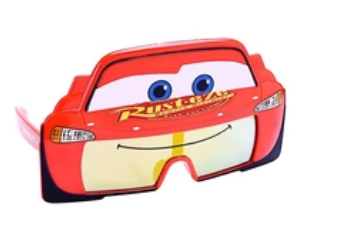 Pixar Cars Lightning McQueen Sun-Staches – Fun Novelty Sunglasses for Kids