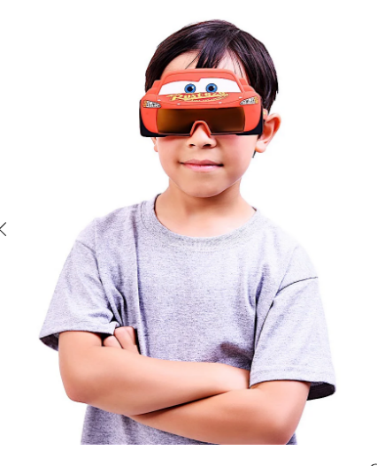 Pixar Cars Lightning McQueen Sun-Staches – Fun Novelty Sunglasses for Kids