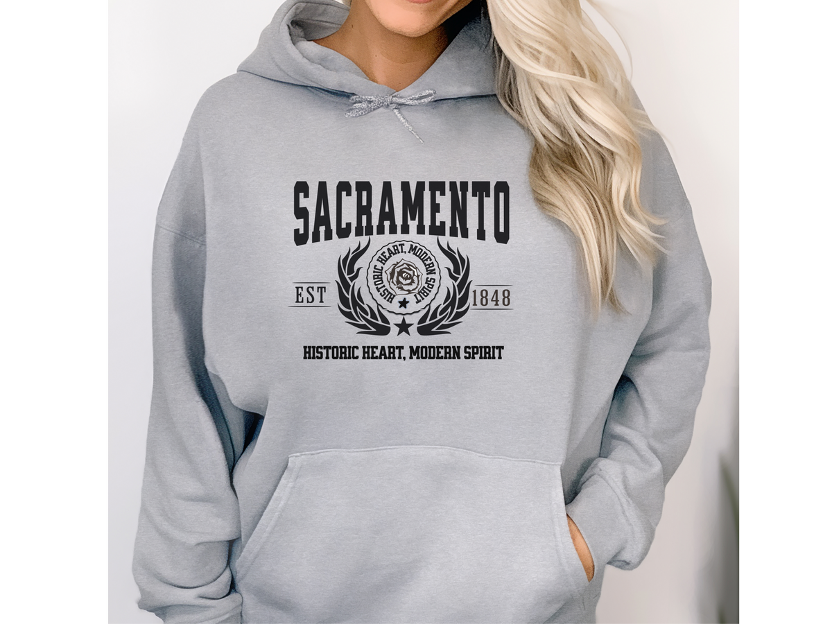 Sacramento Legacy Hoodie "Historic Heart, Modern Spirit" California City Pride Unisex Hoodie