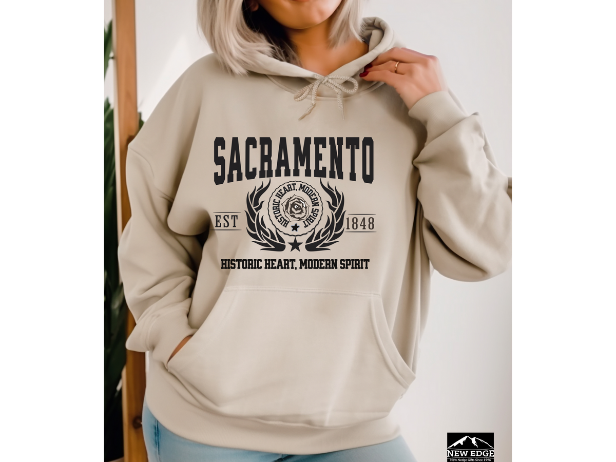 Sacramento Legacy Hoodie "Historic Heart, Modern Spirit" California City Pride Unisex Hoodie