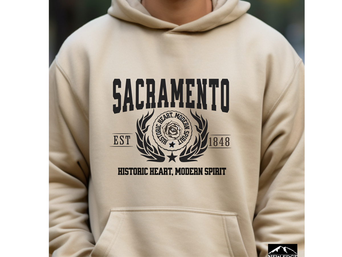 Sacramento Legacy Hoodie "Historic Heart, Modern Spirit" California City Pride Unisex Hoodie