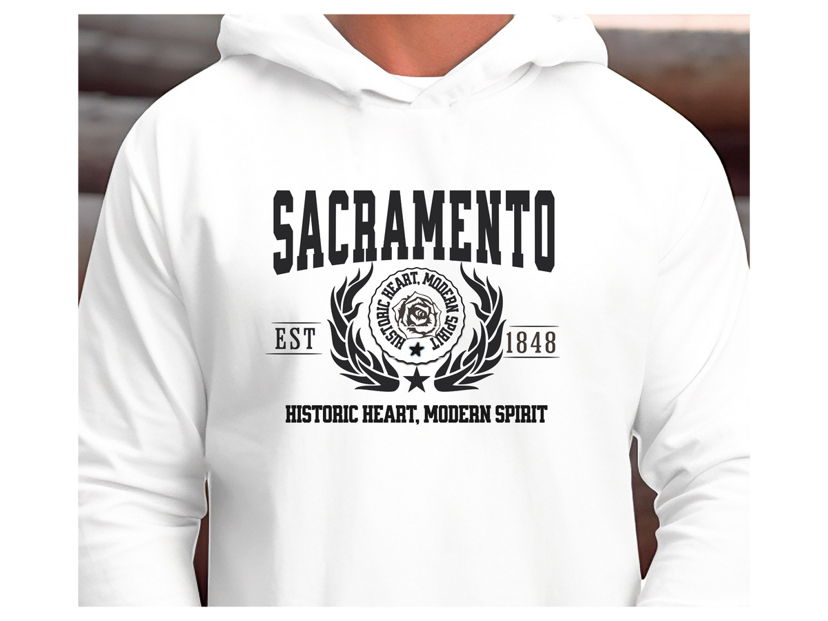Sacramento Legacy Hoodie "Historic Heart, Modern Spirit" California City Pride Unisex Hoodie