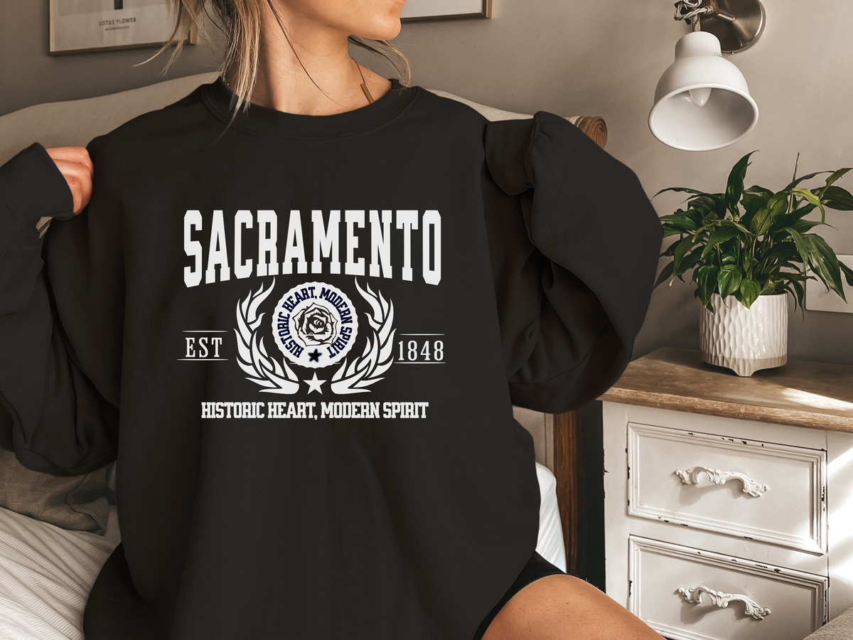 Sacramento Legacy Unisex Sweatshirt "Historic Heart Modern Spirit" Vintage California Capital Style