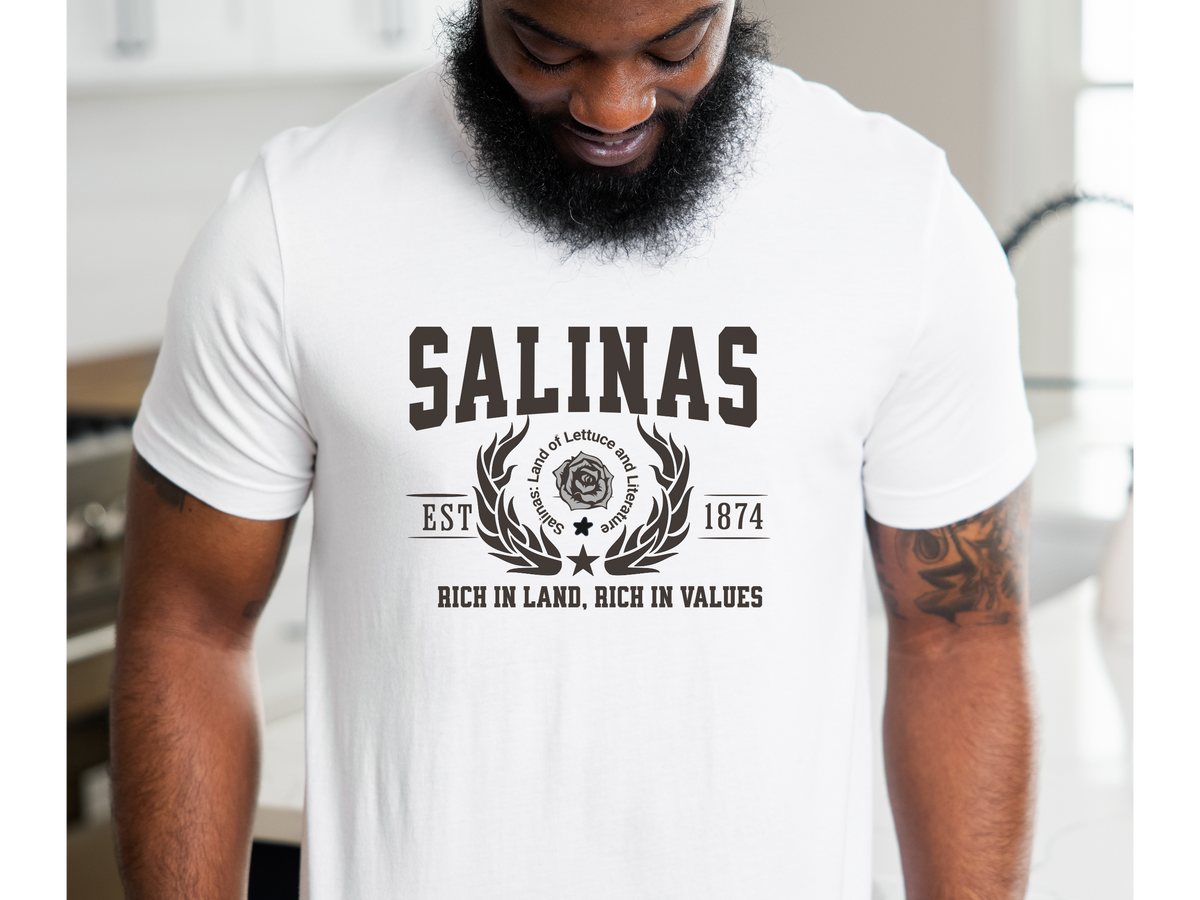 Salinas Legacy Unisex T-Shirt – "Rich in Land, Rich in Values" | Central California Pride Tee