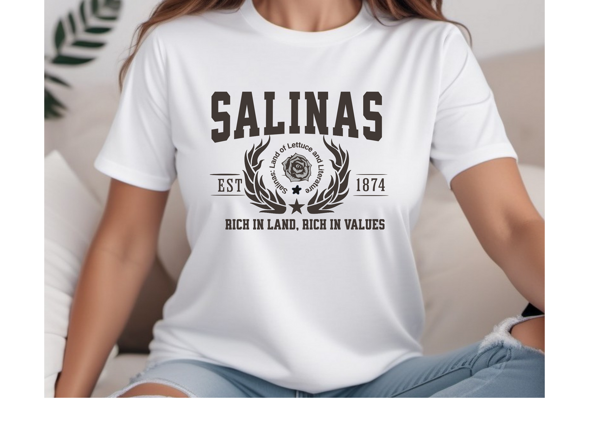 Salinas Legacy Unisex T-Shirt – "Rich in Land, Rich in Values" | Central California Pride Tee
