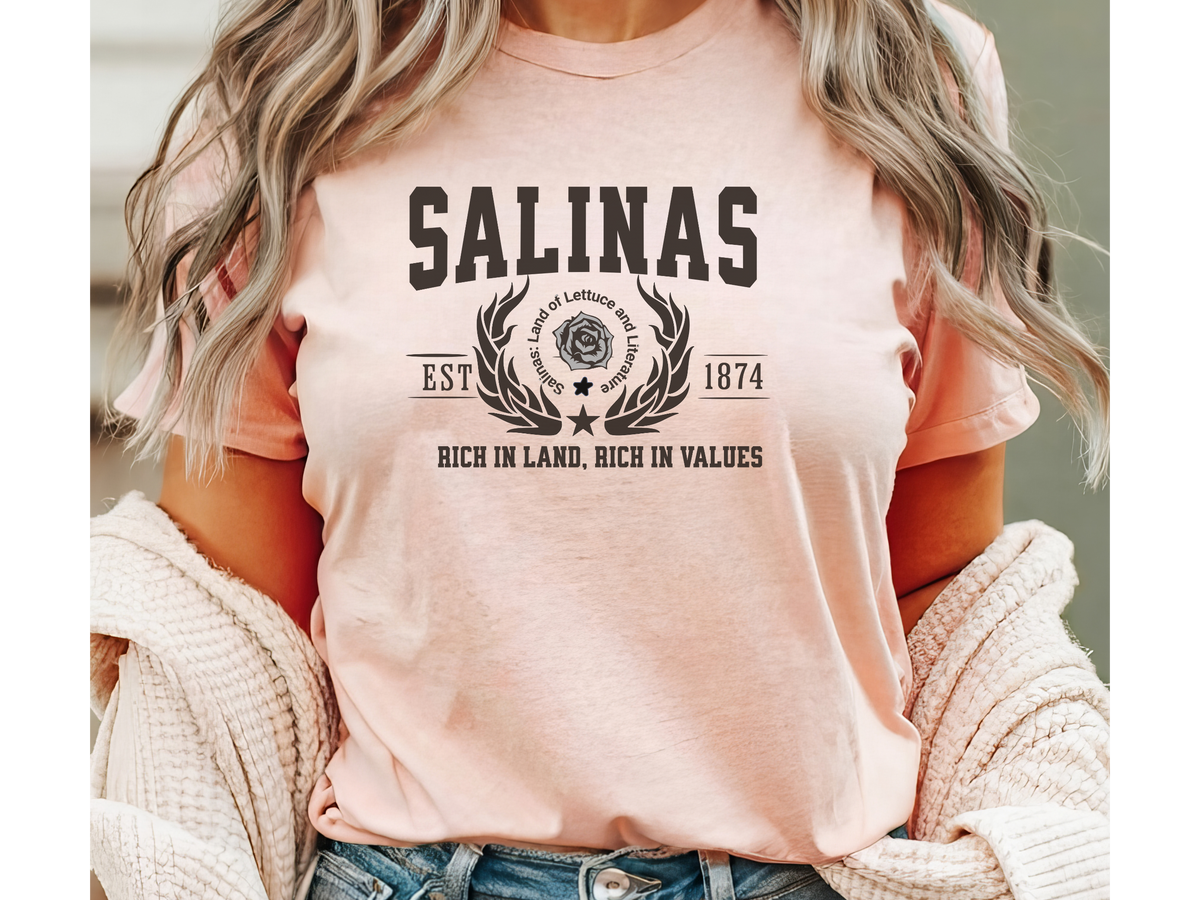 Salinas Legacy Unisex T-Shirt – "Rich in Land, Rich in Values" | Central California Pride Tee