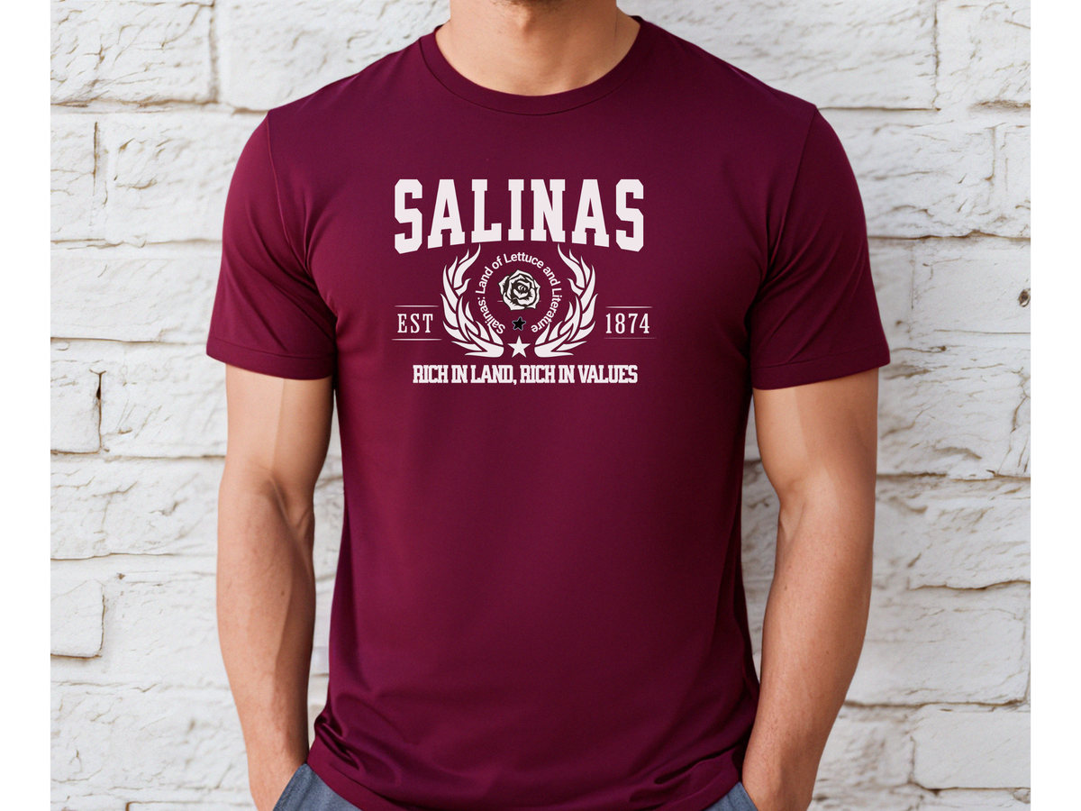 Salinas Legacy Unisex T-Shirt – "Rich in Land, Rich in Values" | Central California Pride Tee