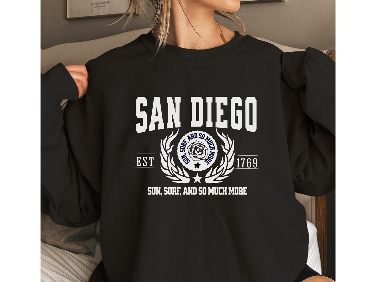 San Diego Legacy Unisex Sweatshirt "The Golden City by the Bay" Vintage Southern California Style