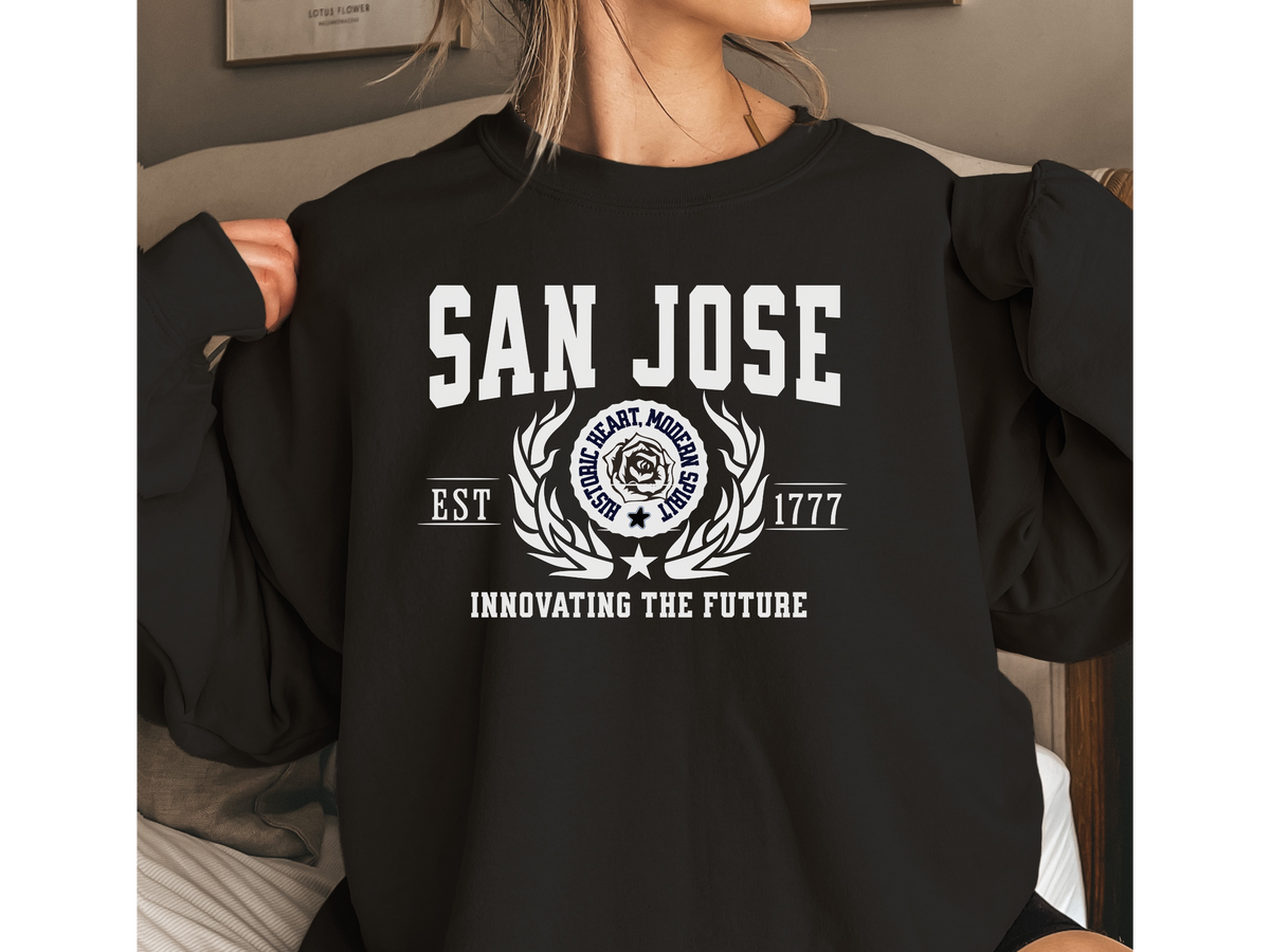 San Jose Legacy Unisex Sweatshirt "Innovating the Future" Vintage Silicon Valley Style