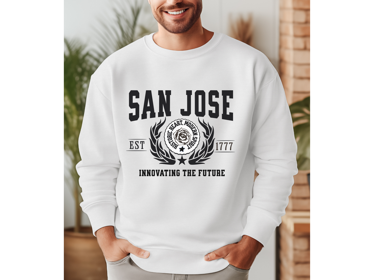 San Jose Legacy Unisex Sweatshirt "Innovating the Future" Vintage Silicon Valley Style