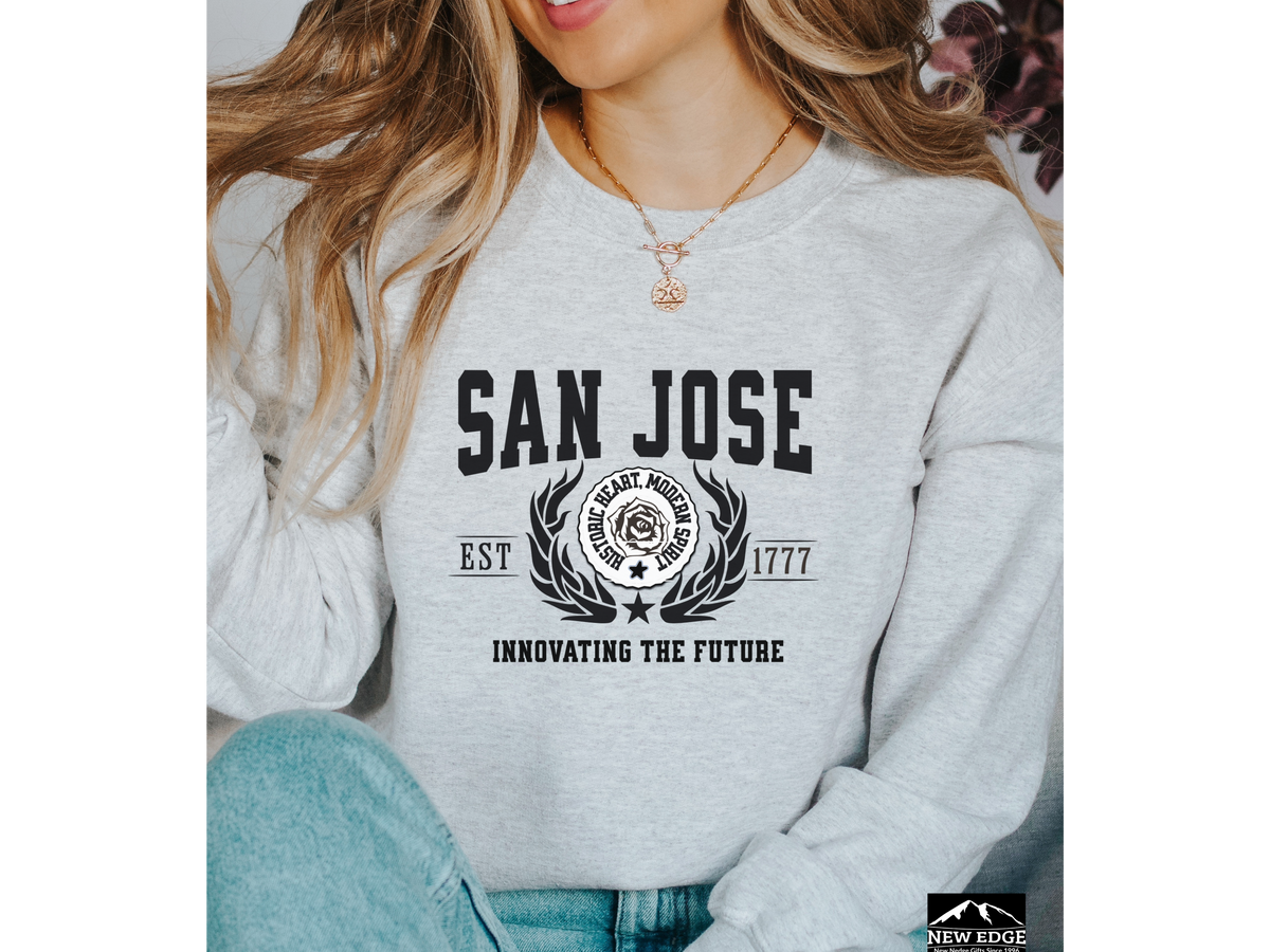 San Jose Legacy Unisex Sweatshirt "Innovating the Future" Vintage Silicon Valley Style
