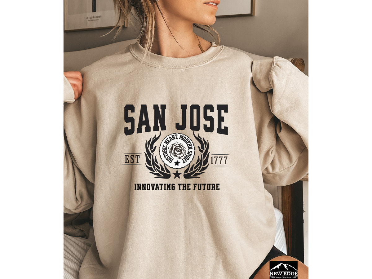San Jose Legacy Unisex Sweatshirt "Innovating the Future" Vintage Silicon Valley Style
