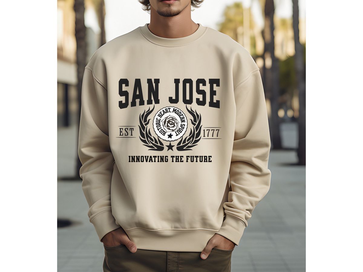 San Jose Legacy Unisex Sweatshirt "Innovating the Future" Vintage Silicon Valley Style