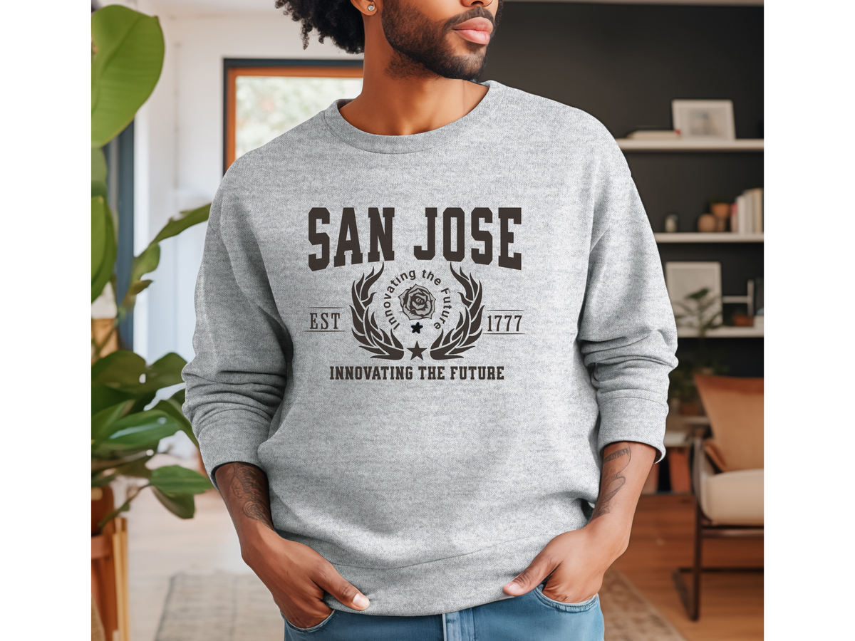 San Jose Legacy Unisex Sweatshirt "Innovating the Future" Vintage Silicon Valley Style