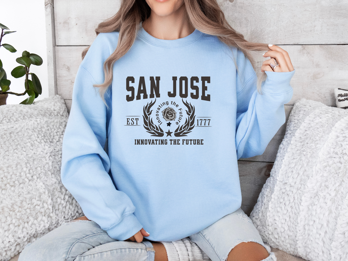 San Jose Legacy Unisex Sweatshirt "Innovating the Future" Vintage Silicon Valley Style