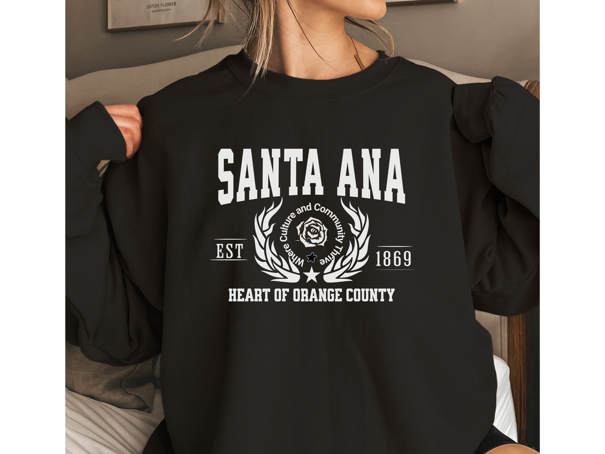 Santa Ana Legacy Unisex Sweatshirt "Heart of Orange County" Vintage Southern California Style