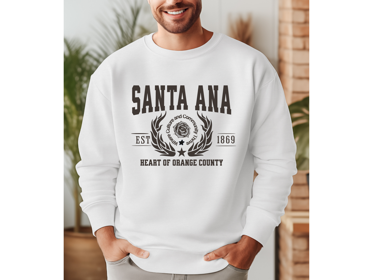 Santa Ana Legacy Unisex Sweatshirt "Heart of Orange County" Vintage Southern California Style