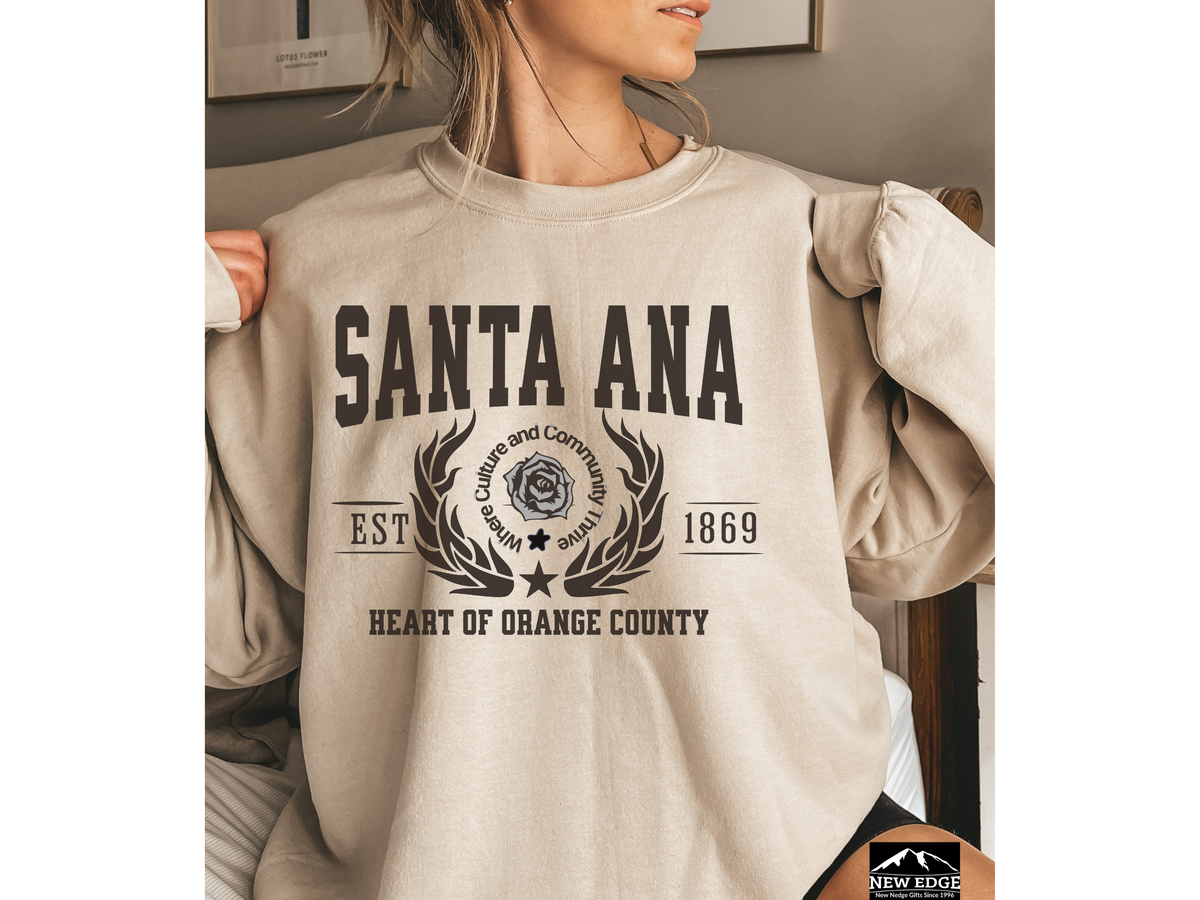 Santa Ana Legacy Unisex Sweatshirt "Heart of Orange County" Vintage Southern California Style
