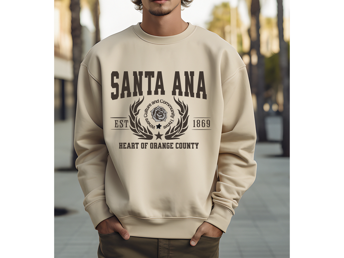 Santa Ana Legacy Unisex Sweatshirt "Heart of Orange County" Vintage Southern California Style