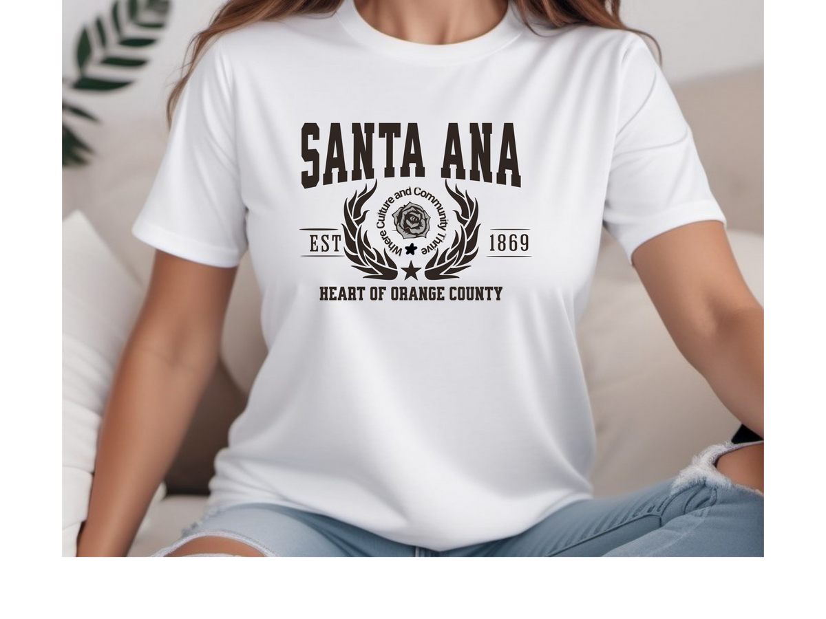 Santa Ana Legacy T-Shirt – "Heart of Orange County" | California Heritage Unisex Tee