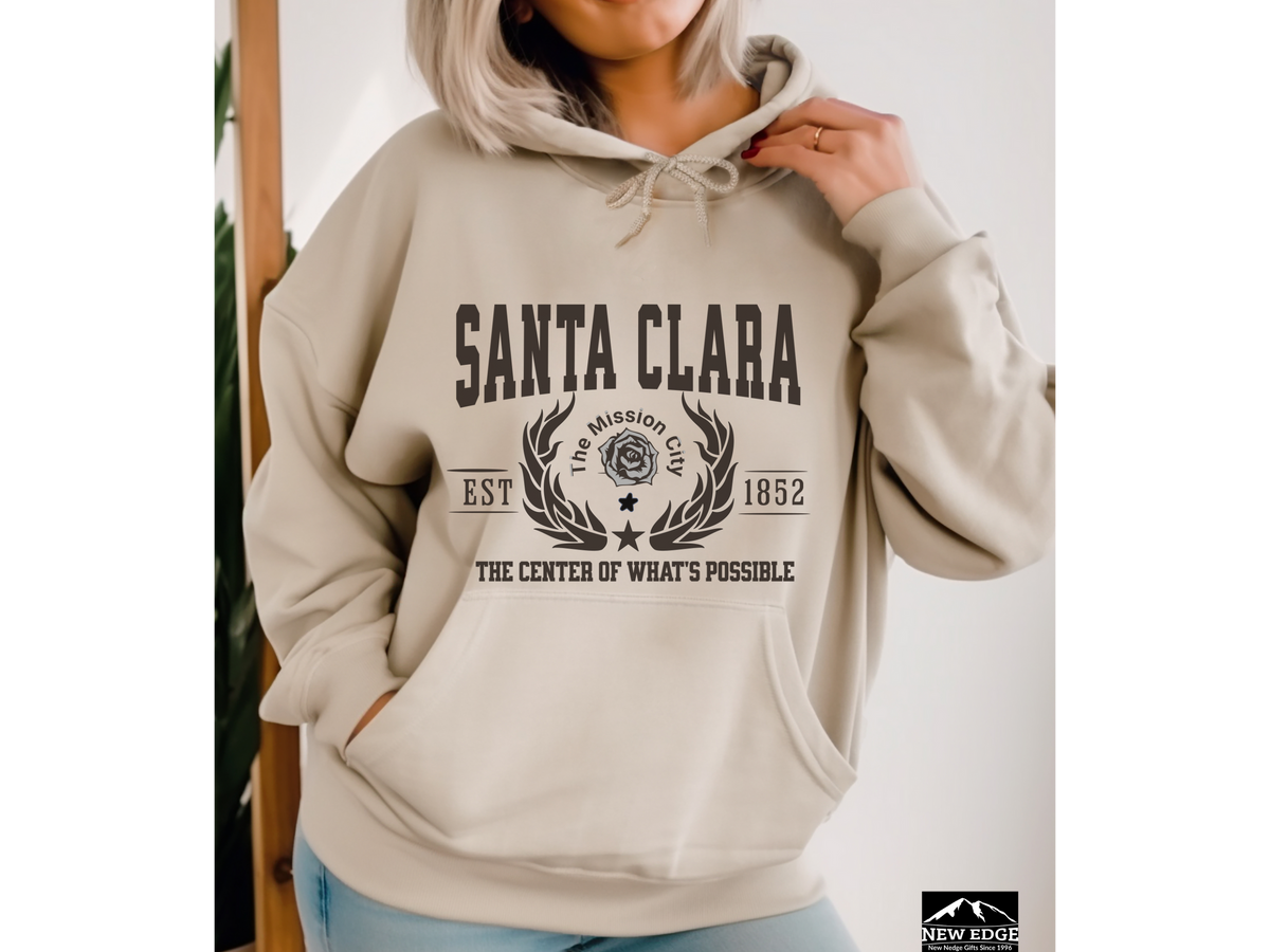 Santa Clara Legacy Hoodie "The Center of What's Possible" Silicon Valley Pride Unisex Sweatshirt