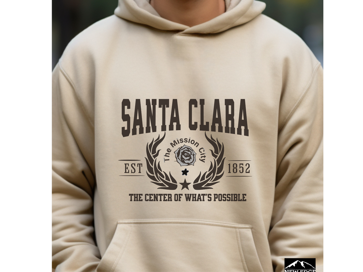 Santa Clara Legacy Hoodie "The Center of What's Possible" Silicon Valley Pride Unisex Sweatshirt