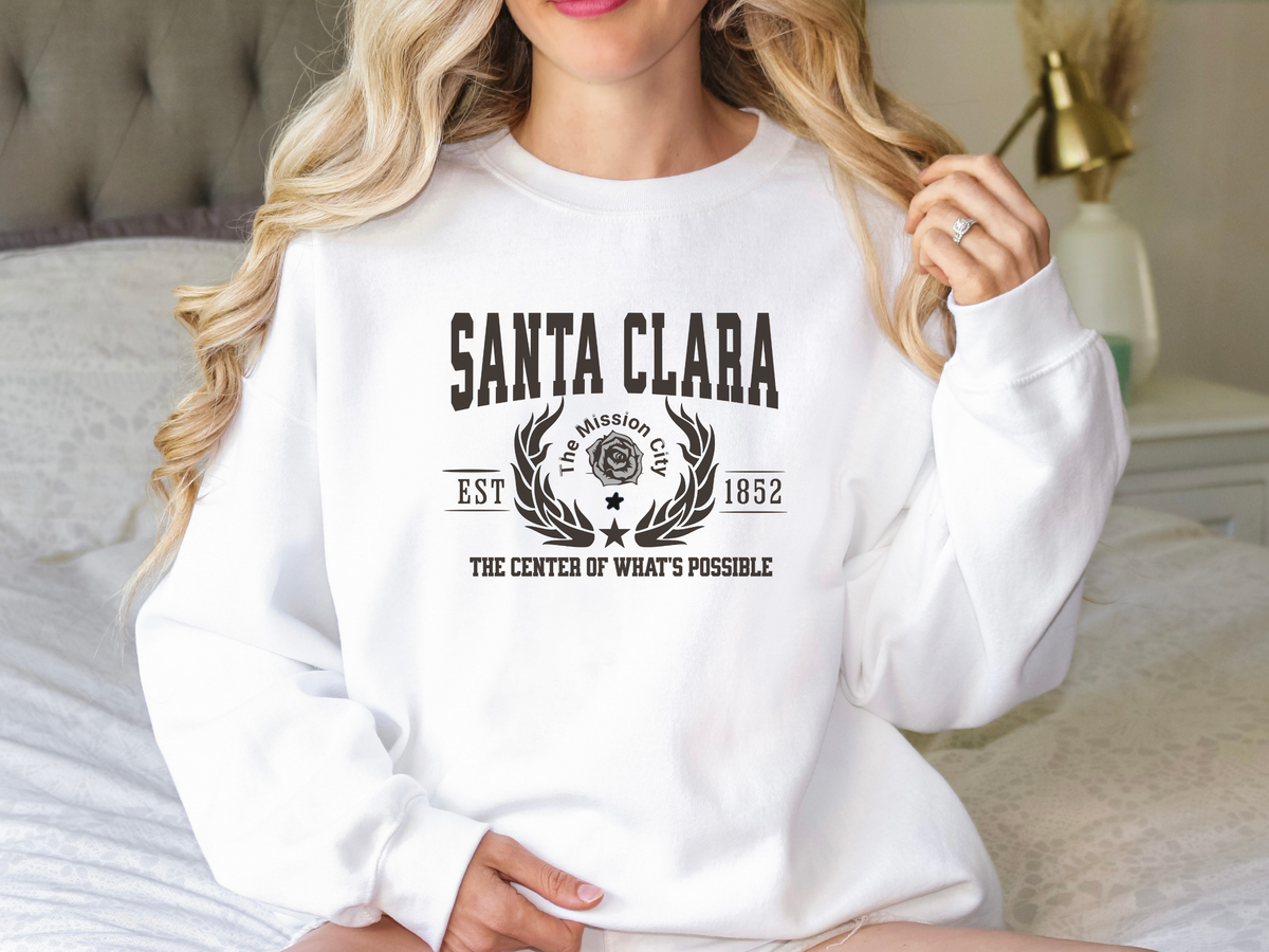 Santa Clara Legacy Unisex Sweatshirt "The Center of What's Possible" Vintage California Innovation Style