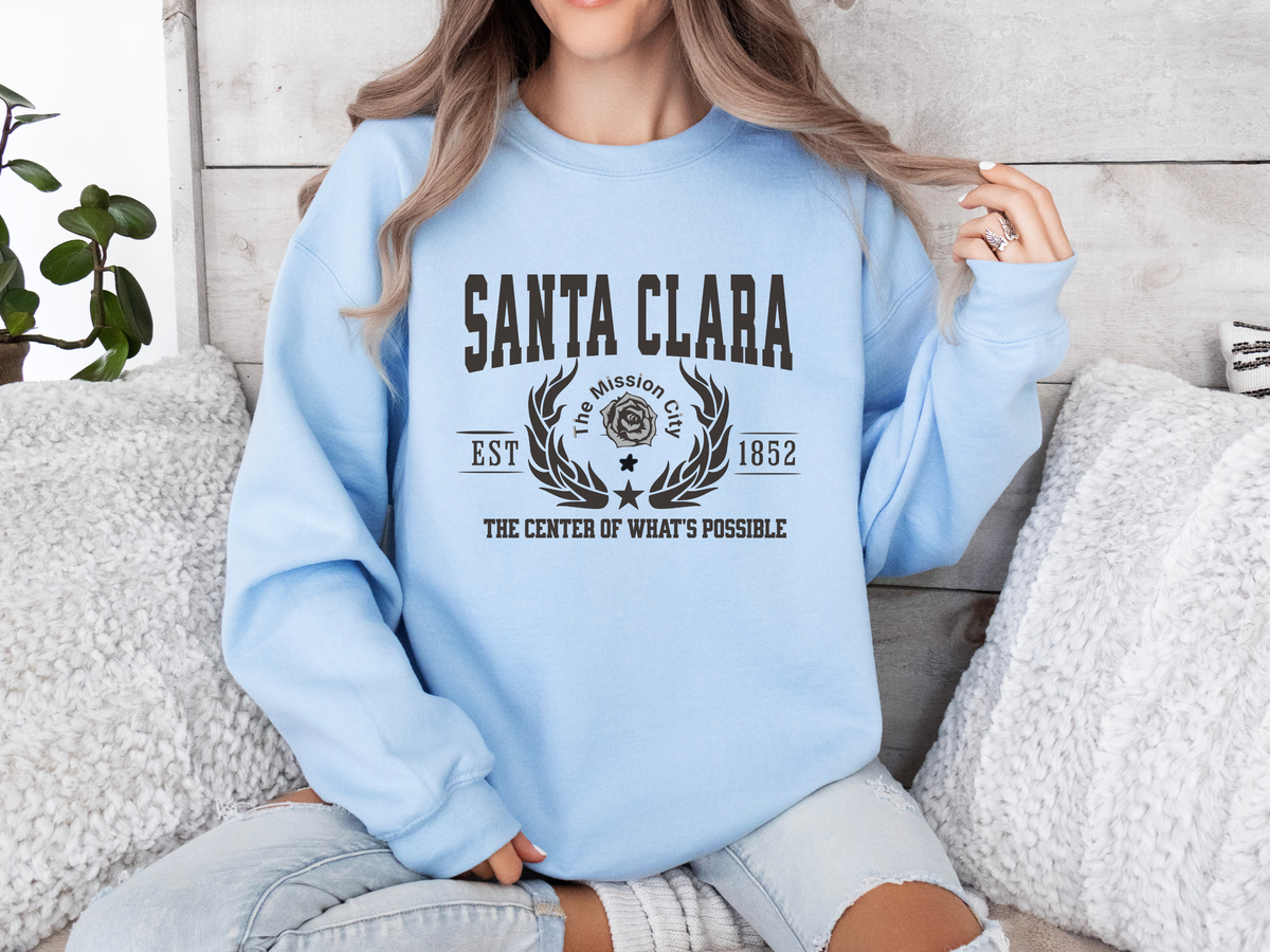 Santa Clara Legacy Unisex Sweatshirt "The Center of What's Possible" Vintage California Innovation Style