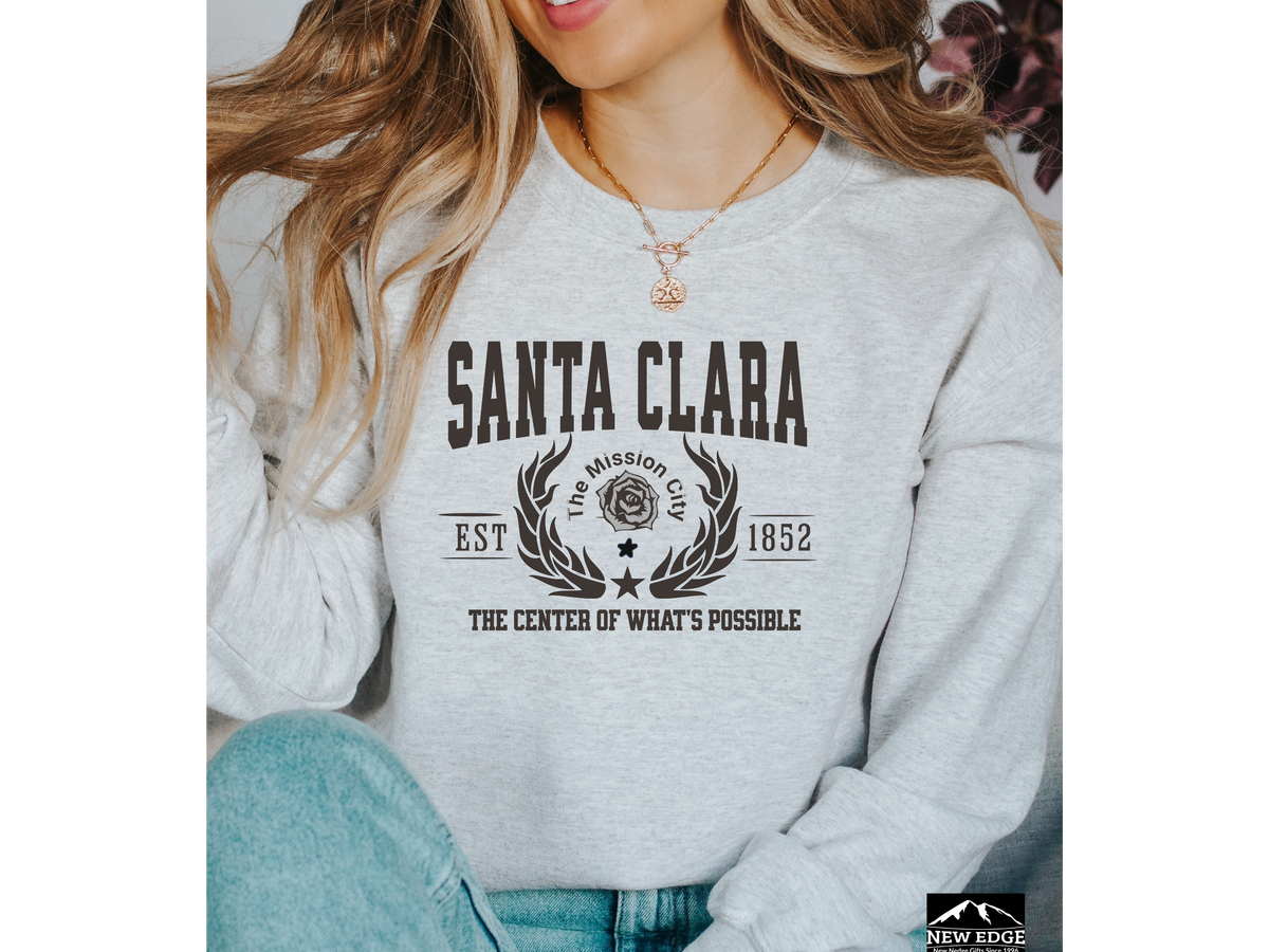 Santa Clara Legacy Unisex Sweatshirt "The Center of What's Possible" Vintage California Innovation Style