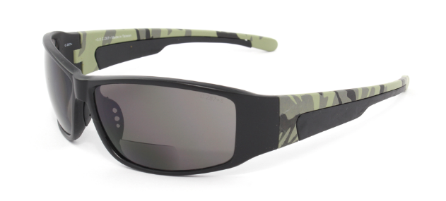 New Edge Gifts Safety Glasses Z87.1 - Hi-Impact Plastic Frame & Temple with Clear and Tinted Bifocal Lenses - Dual Lens Safety Eyewea