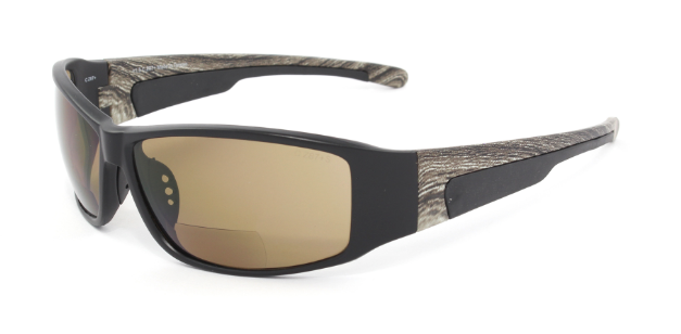 New Edge Gifts Safety Glasses Z87.1 - Hi-Impact Plastic Frame & Temple with Clear and Tinted Bifocal Lenses - Dual Lens Safety Eyewea
