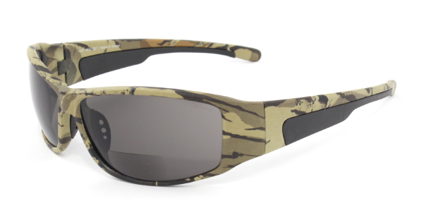 New Edge Gifts Safety Glasses Z87.1 - Hi-Impact Plastic Frame & Temple with Clear and Tinted Bifocal Lenses - Dual Lens Safety Eyewea