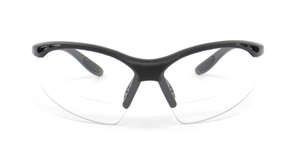 SAFETY Z87.1 HI-IMPACT BIFOCAL SAFETY GLASSES, CLEAR LENSES, PLASTIC FRAME, FROM NEW EDGE GIFTS