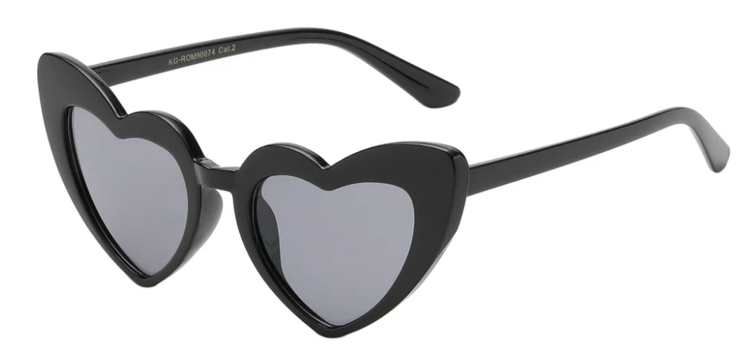 Darling Heart-Shaped Polymer Frame Sunglasses for Girls – Juniors Romance KG-ROM90074