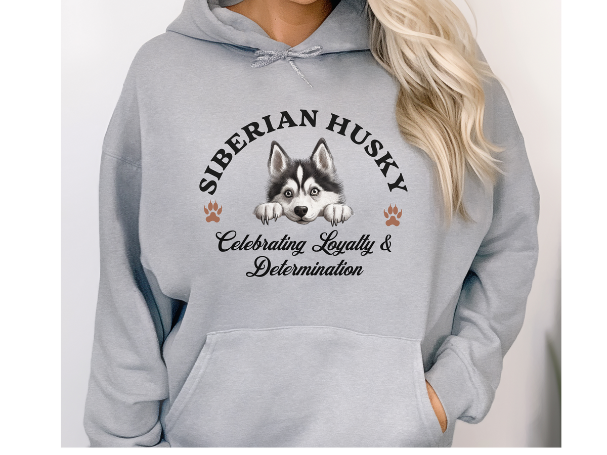 Siberian Husky Dog Hoodie – "Celebrating Loyalty & Determination" | Unisex Cozy Hoodie for Strong, Stylish Dogs