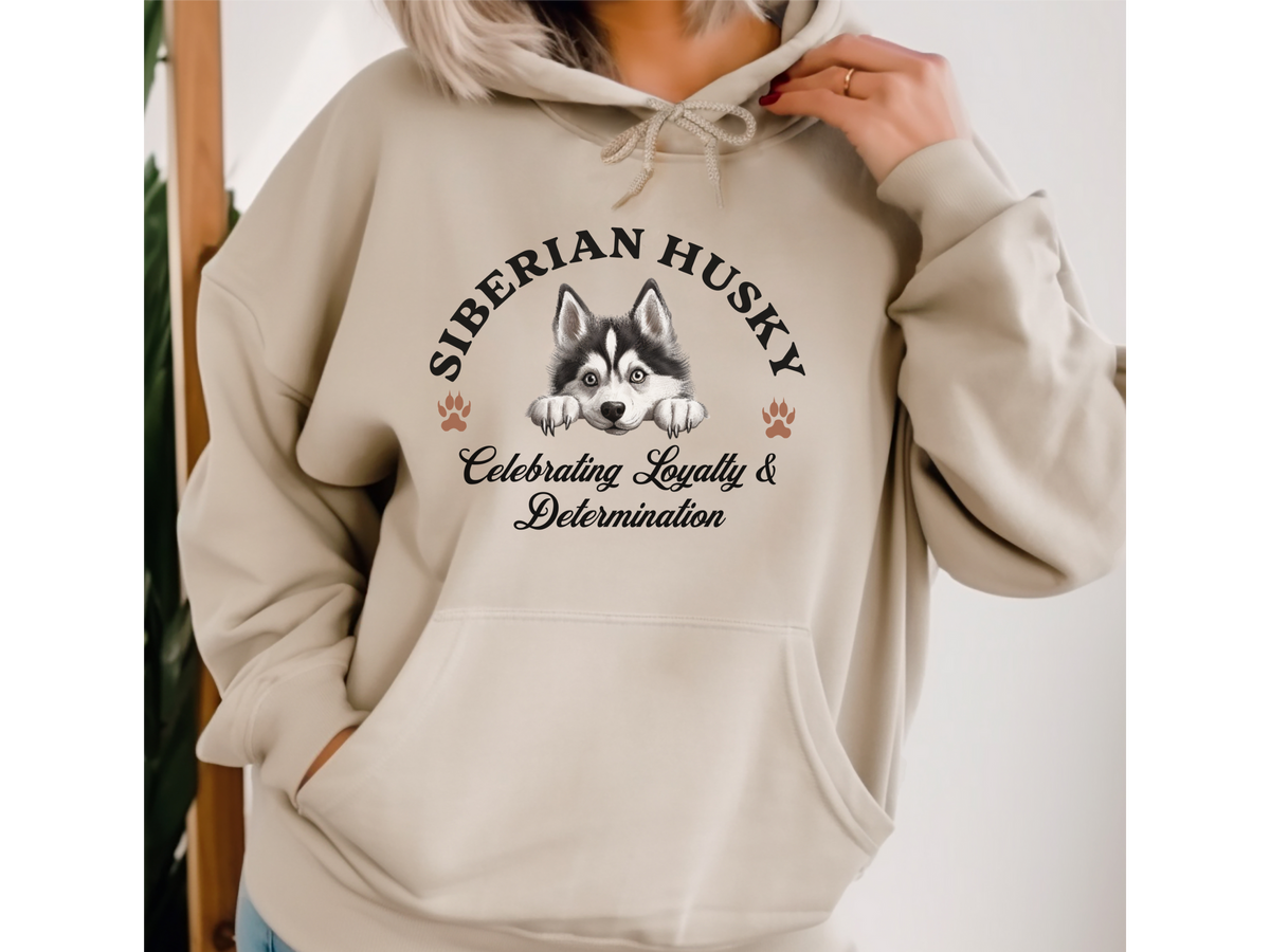 Siberian Husky Dog Hoodie – "Celebrating Loyalty & Determination" | Unisex Cozy Hoodie for Strong, Stylish Dogs
