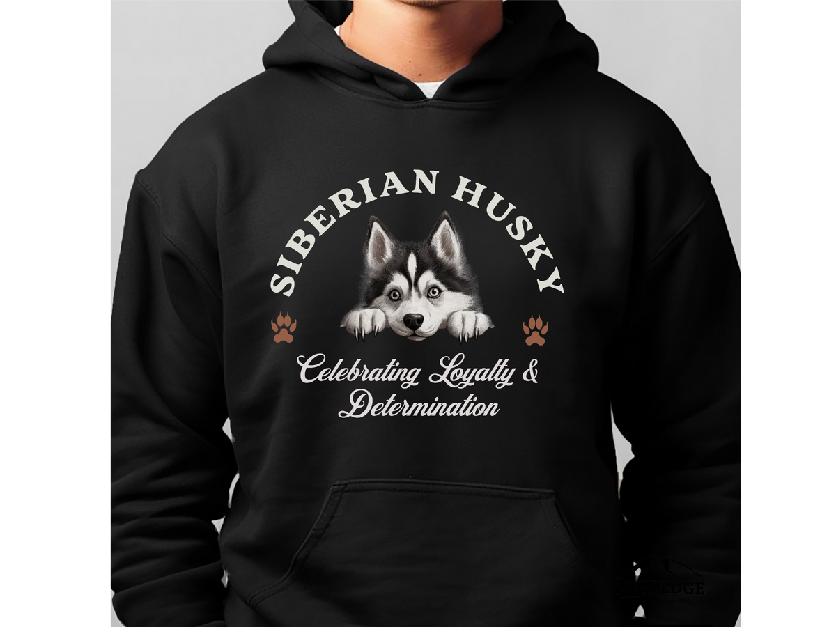 Siberian Husky Dog Hoodie – "Celebrating Loyalty & Determination" | Unisex Cozy Hoodie for Strong, Stylish Dogs