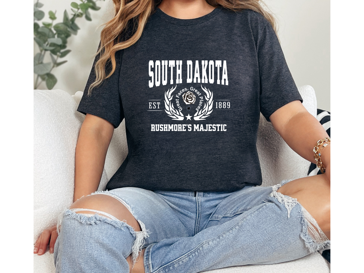 South Dakota State Legacy T-Shirt – Rushmore’s Majestic View | Unisex Great Plains Pride Tee