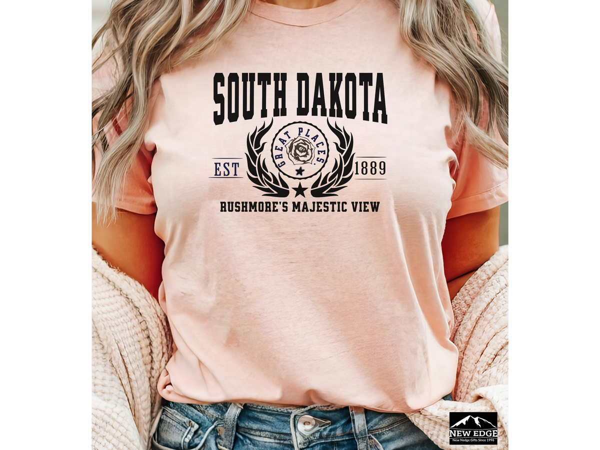 South Dakota State Legacy T-Shirt – Rushmore’s Majestic View | Unisex Great Plains Pride Tee
