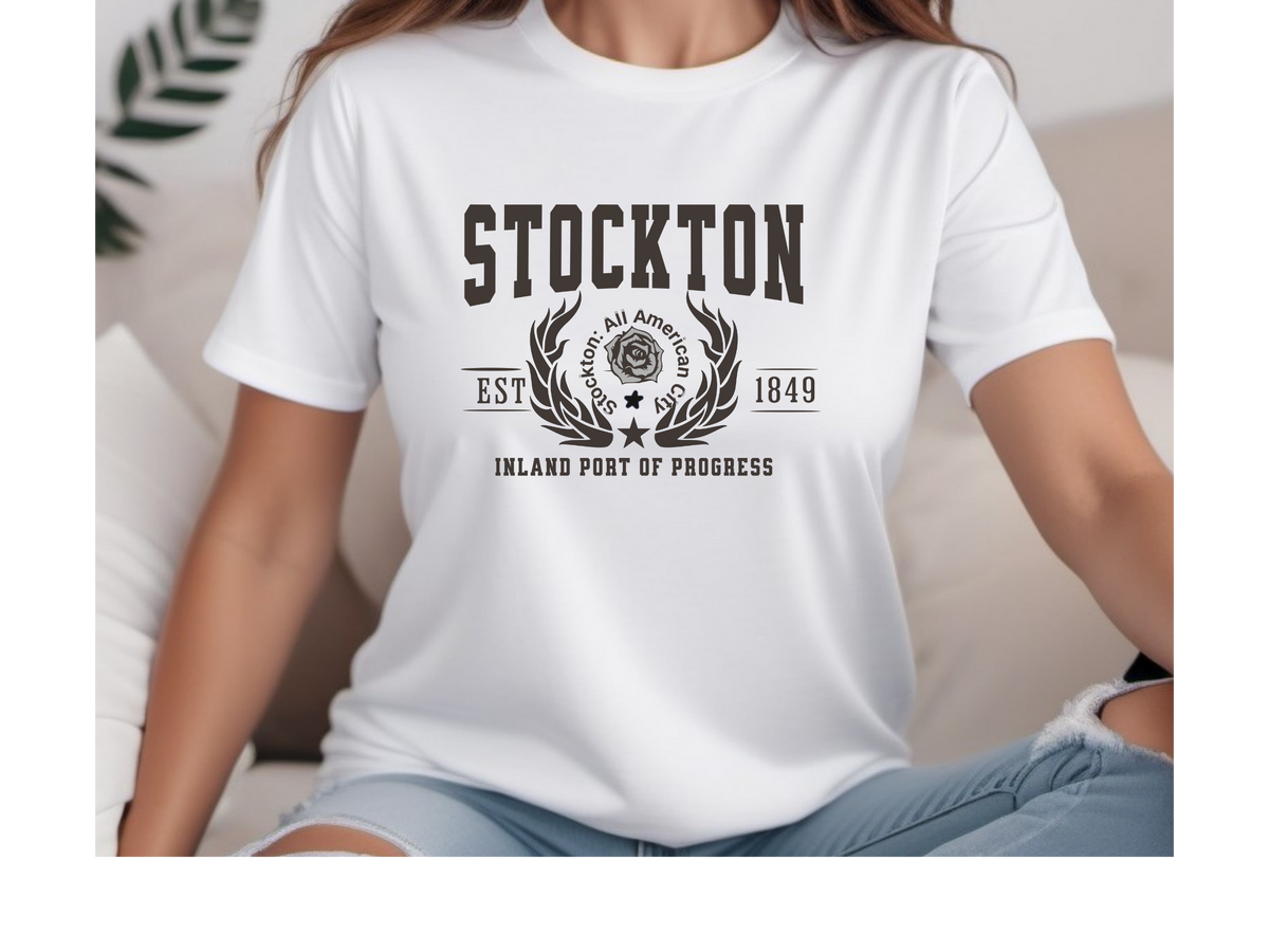 Stockton Legacy T-Shirt – "Inland Port of Progress" | California Central Valley Unisex Tee