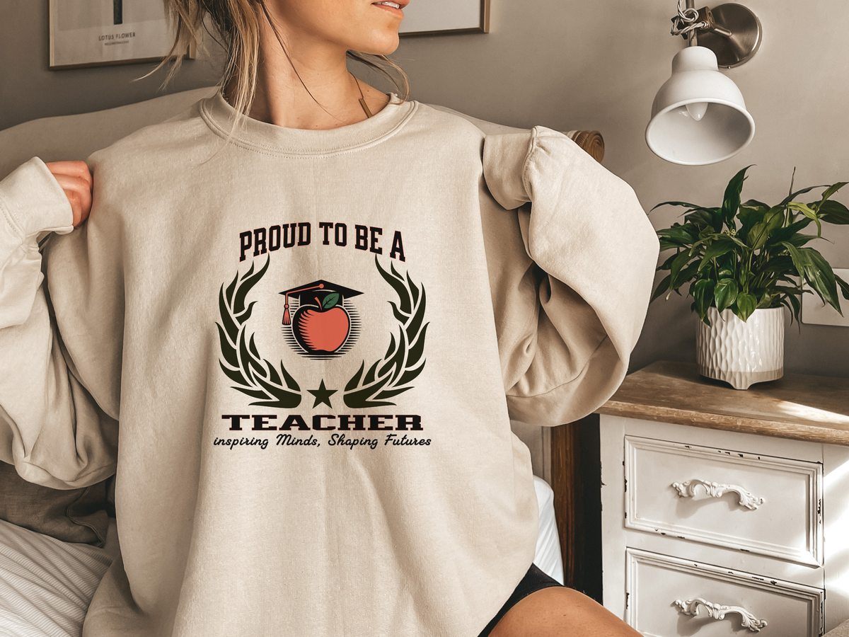 Proud to Be a Teacher Sweatshirt – Unisex Educator Crewneck for Classroom Heroes