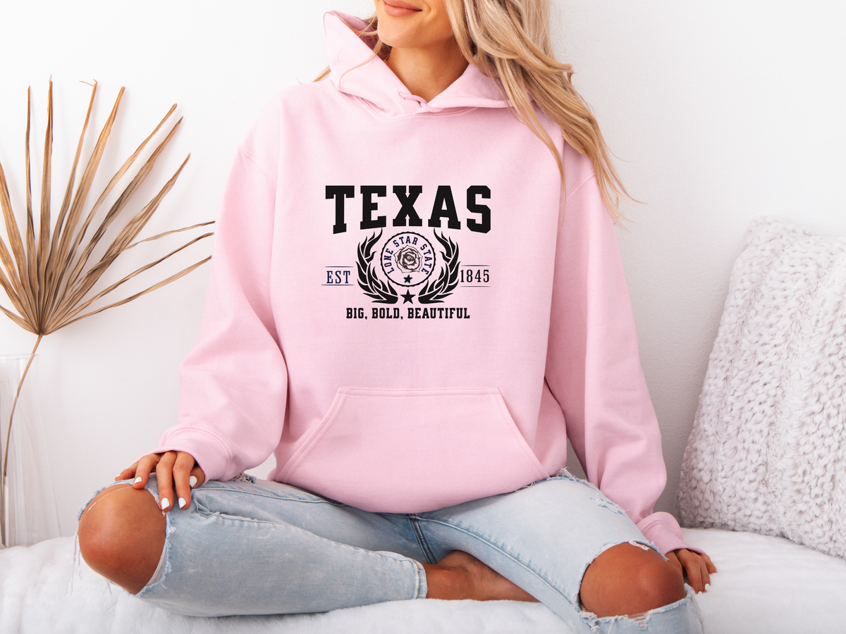 State Legacy Unisex Hoodie – Texas State, Big, Bold, Beautiful