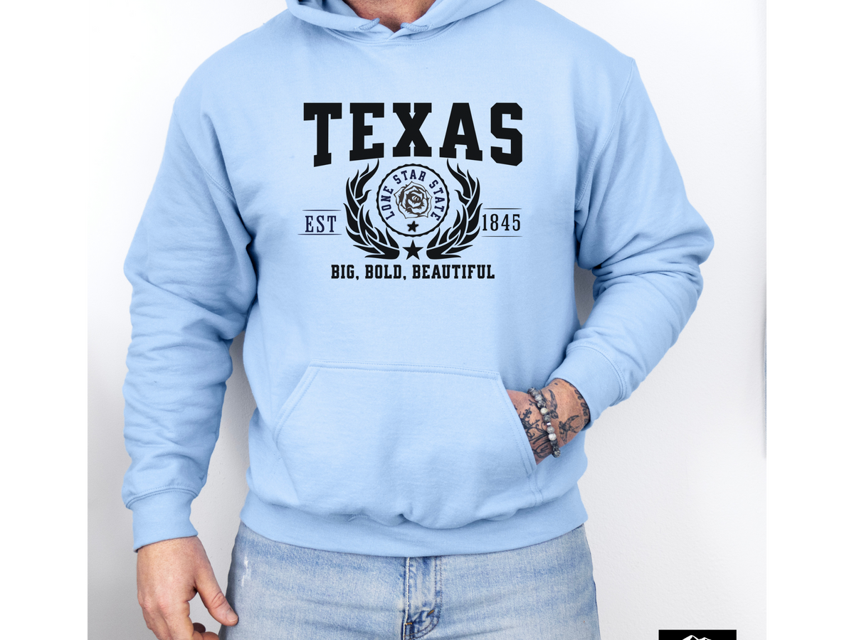 State Legacy Unisex Hoodie – Texas State, Big, Bold, Beautiful