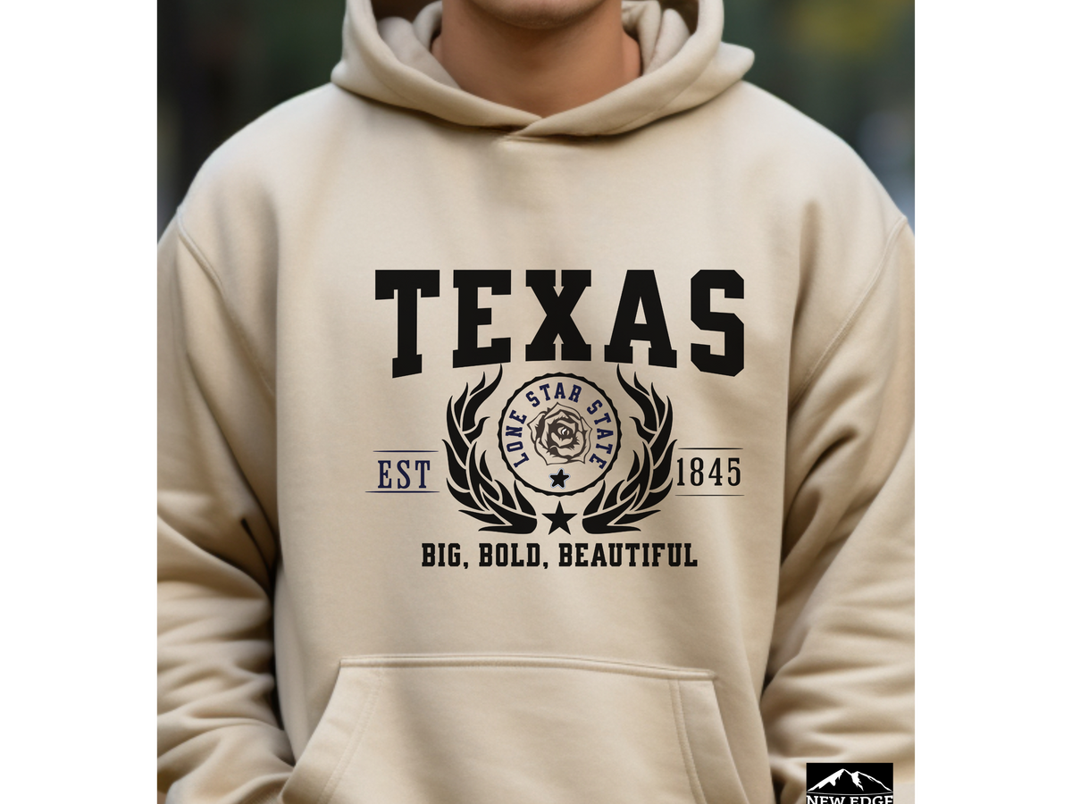 State Legacy Unisex Hoodie – Texas State, Big, Bold, Beautiful