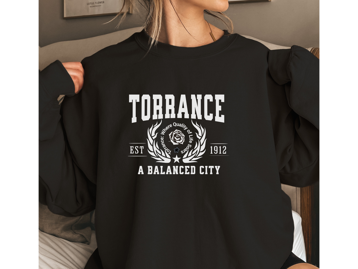 Torrance Legacy Unisex Sweatshirt "A Balanced City" Vintage Southern California Style
