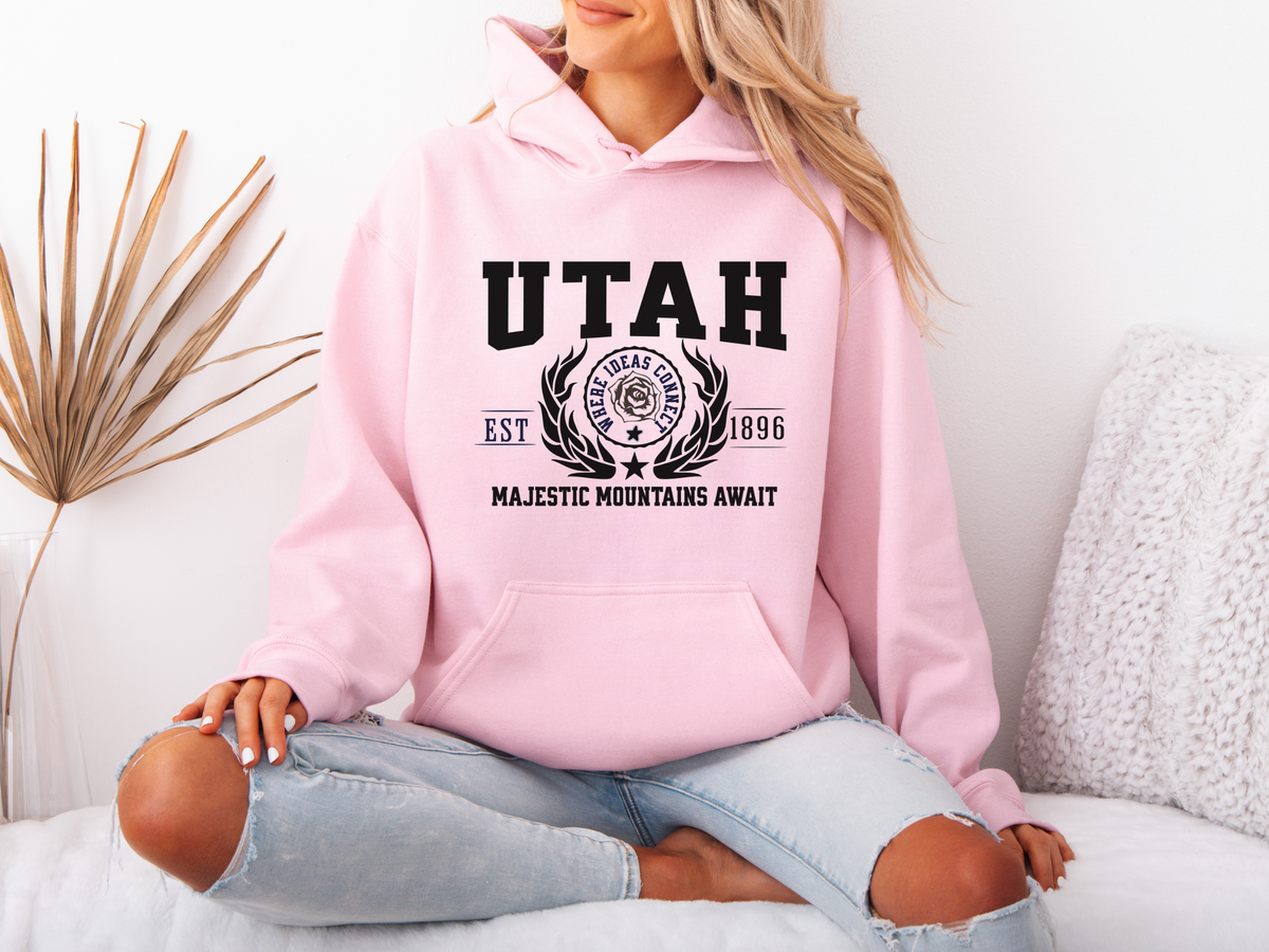 State Legacy Unisex Hoodie – Utah State, Majestic Mountains Await