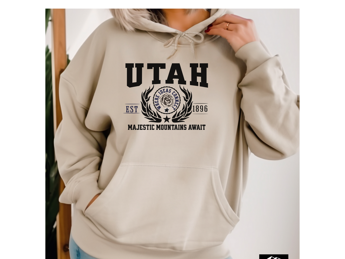State Legacy Unisex Hoodie – Utah State, Majestic Mountains Await