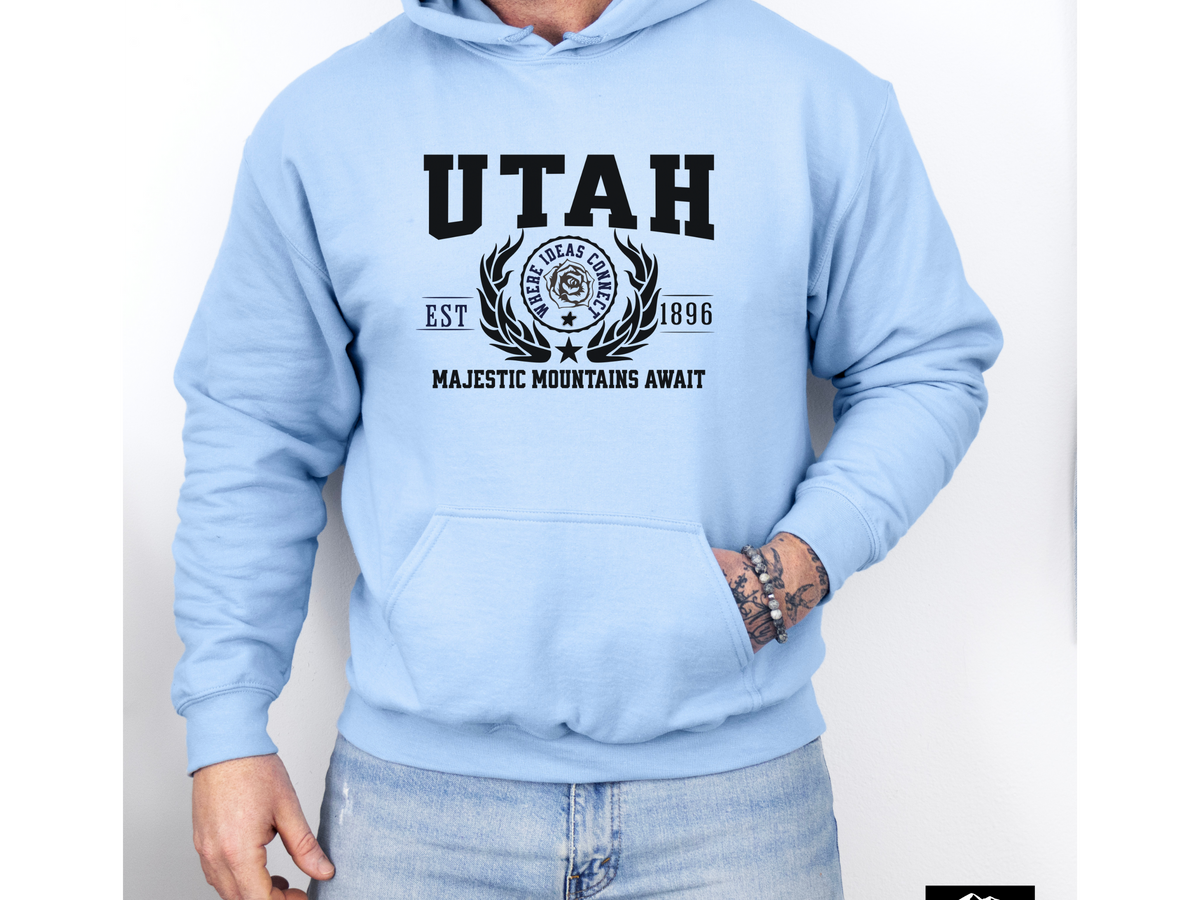 State Legacy Unisex Hoodie – Utah State, Majestic Mountains Await