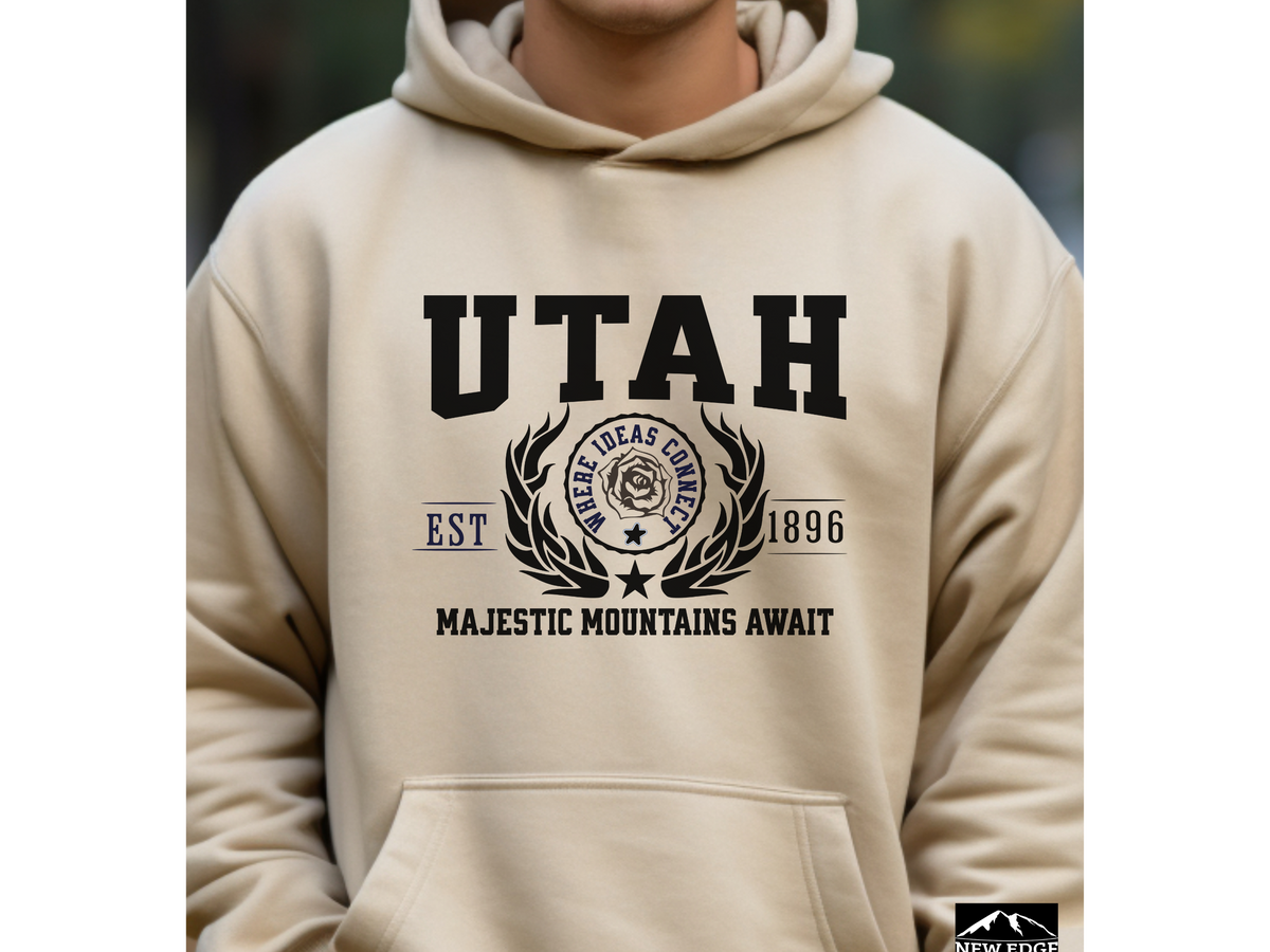 State Legacy Unisex Hoodie – Utah State, Majestic Mountains Await