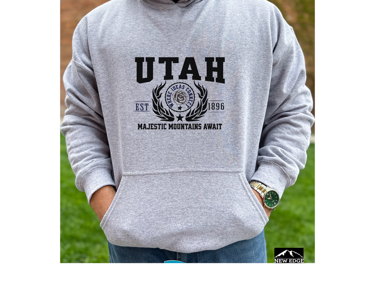 State Legacy Unisex Hoodie – Utah State, Majestic Mountains Await